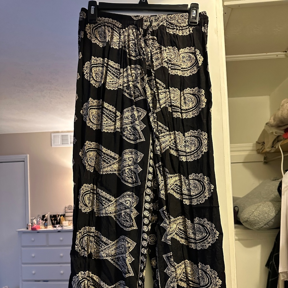 Wide Leg, Flow, Boho Patterned Pants